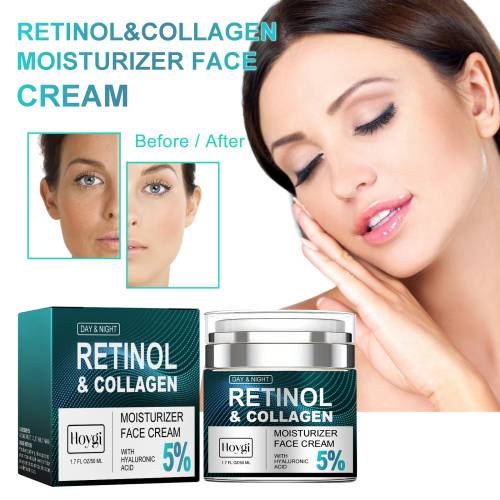 Retinol og kollagen ansigtscreme til fine linjer