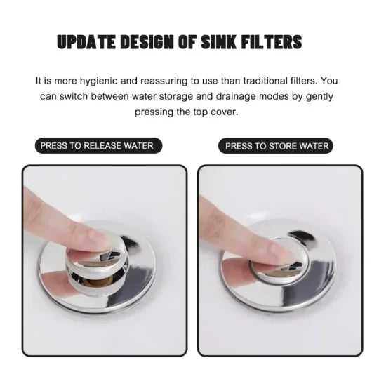 Afløbsfilter til hår og små genstande