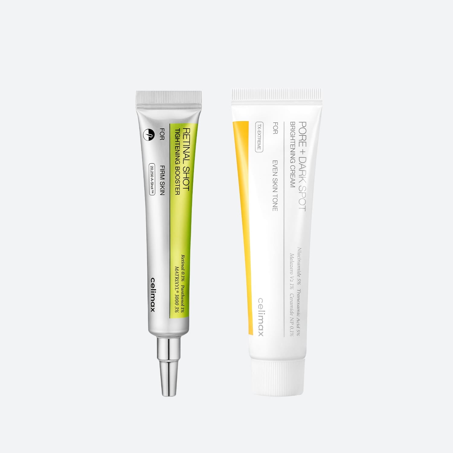 Vita A Retinal Shot booster & opklarende creme mod porer og mørke pletter sæt