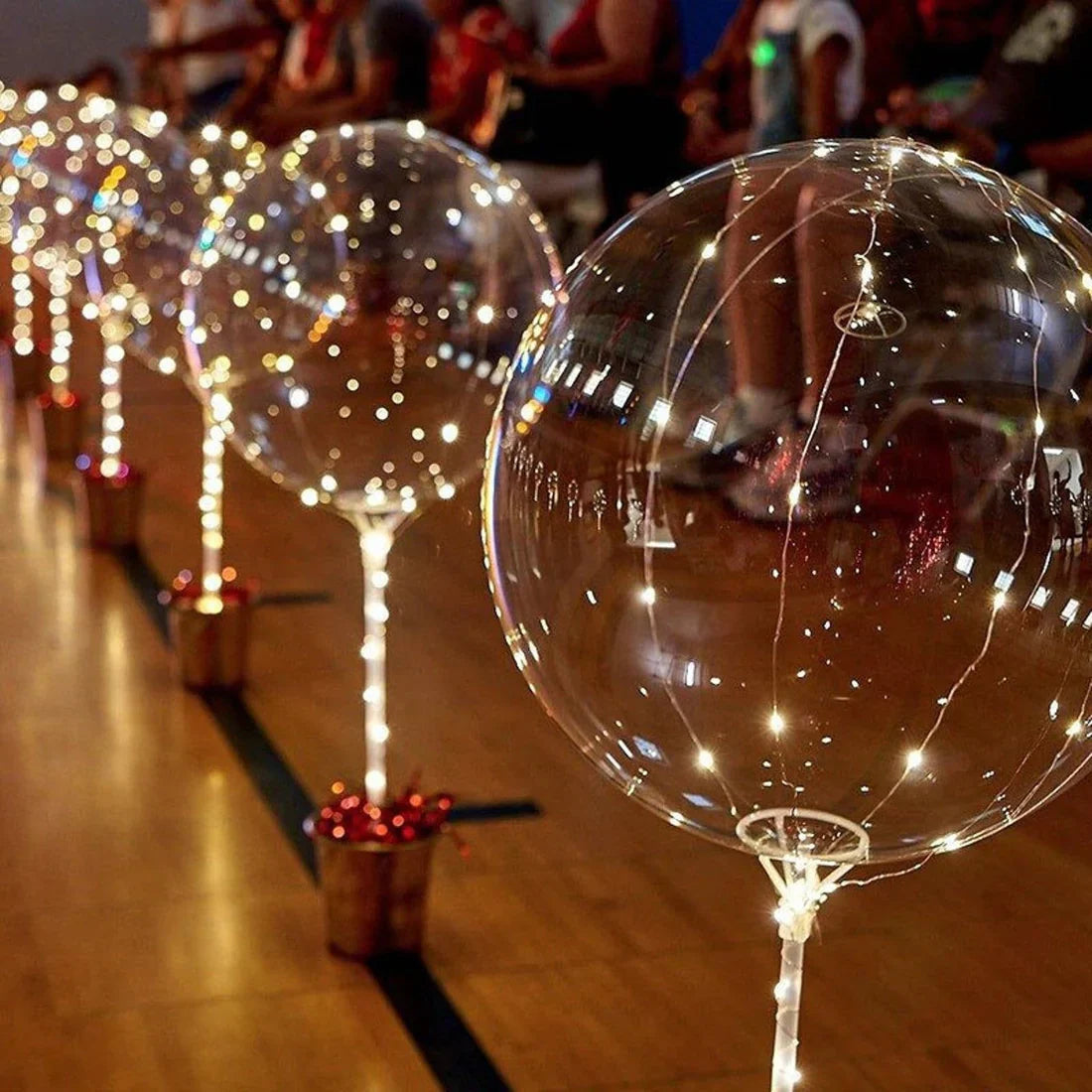 LED-balloner til festdekoration – 6 stk.