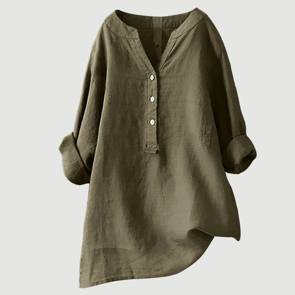 Freja | Let og komfortabel Bluse med knapper