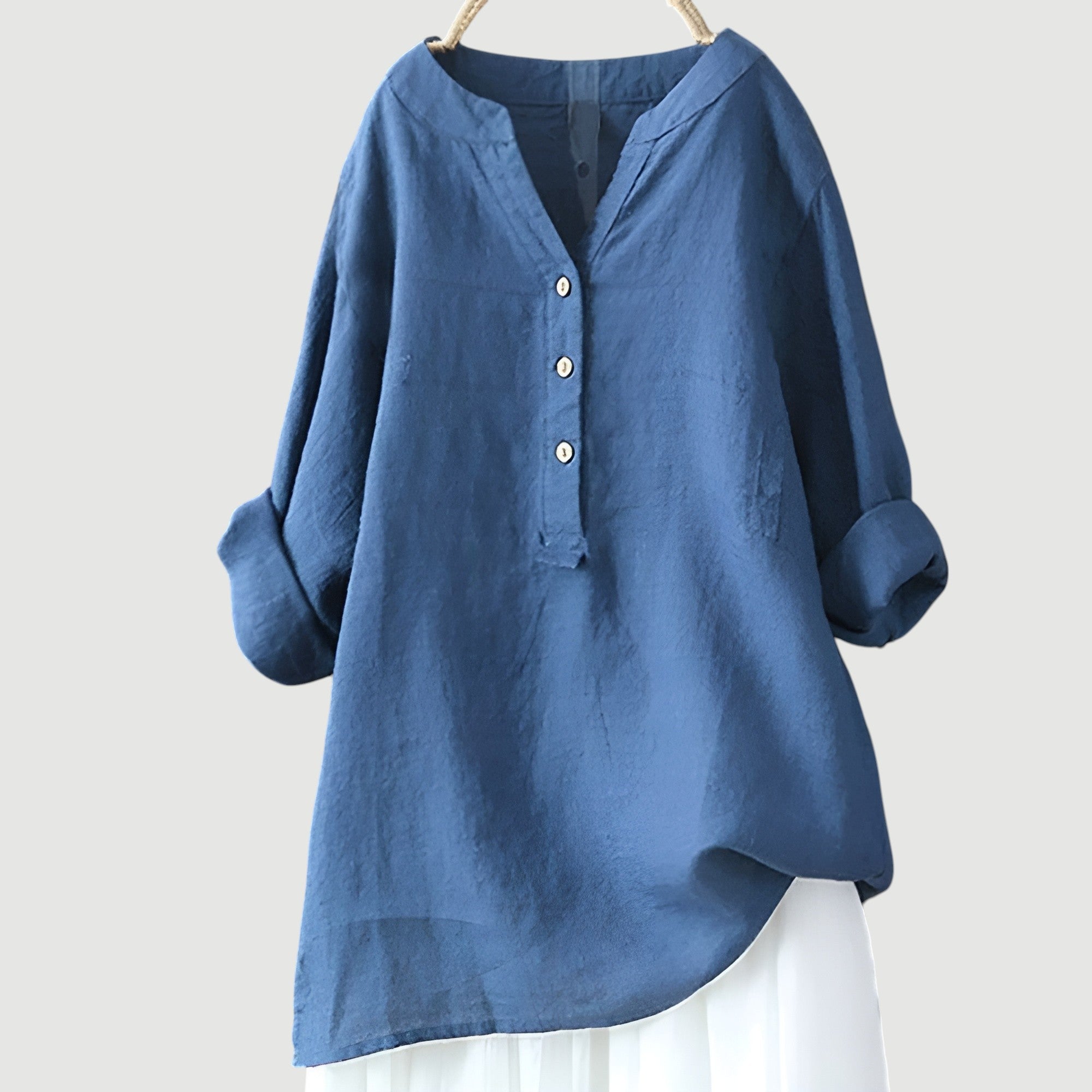Freja | Let og komfortabel Bluse med knapper