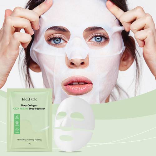 Kollagen tetræ arkmaske med centella
