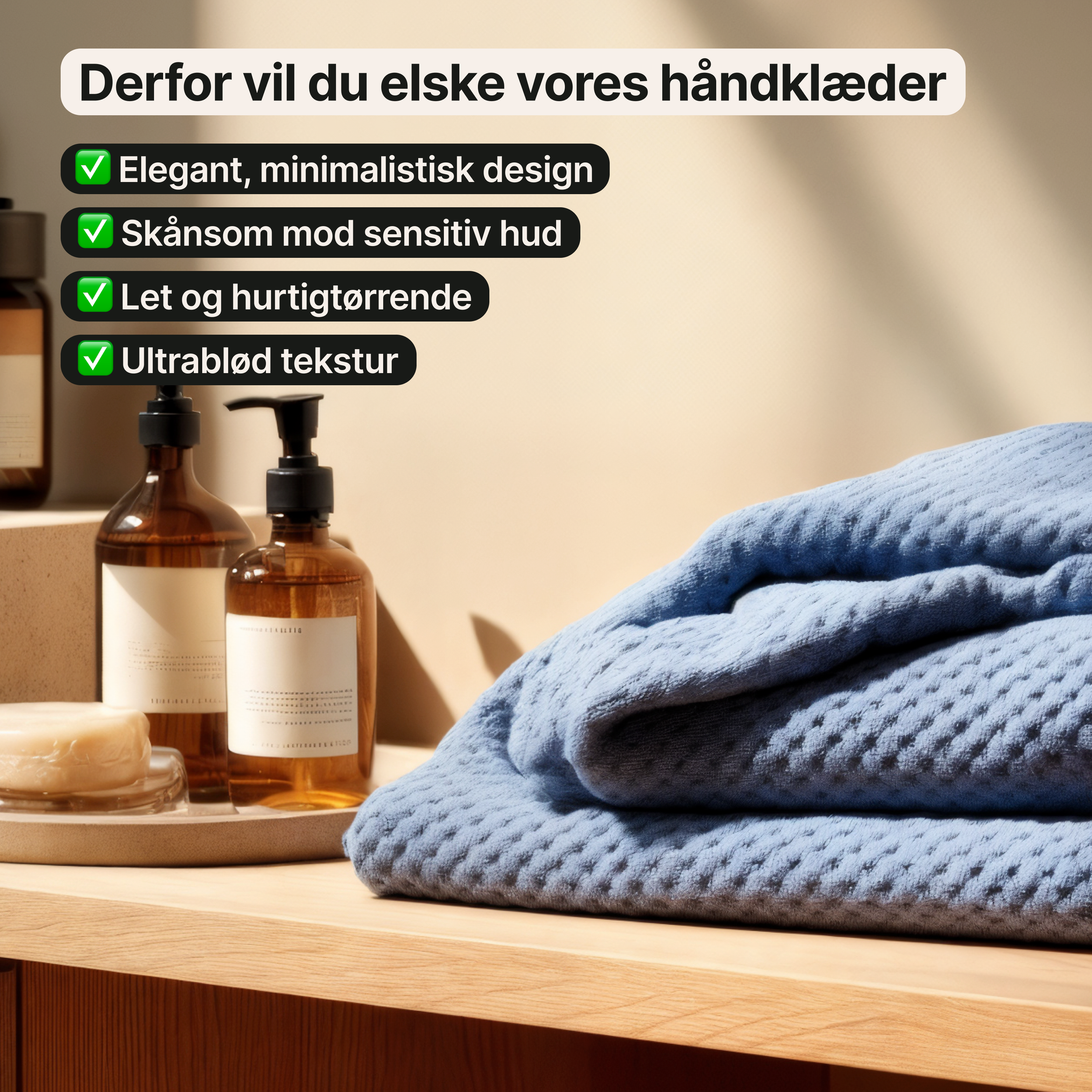 Ananashåndklæder – ultraabsorberende sæt (4 stk.)