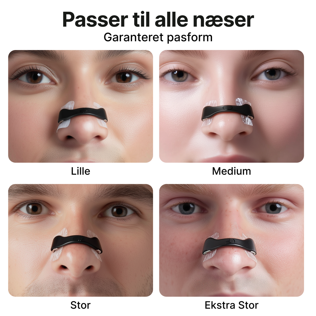 Næsebånd – lindrer næseblokering og snorken