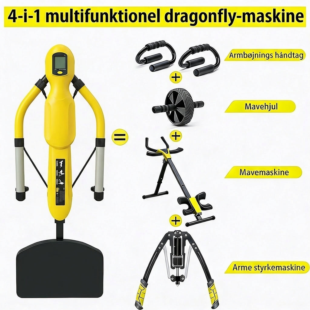 Dragonfly Træningsmaskine - Multifunktionel Hjemmetræner