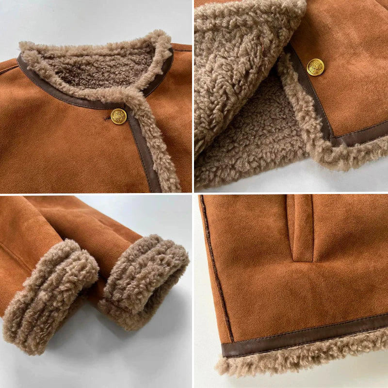 Milou | Stilfuld Jakke med Sherpa-for
