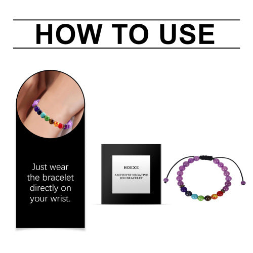 Ametyst og rosenkvarts armbånd