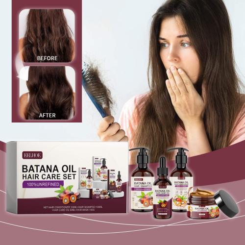 Batana plejesæt: shampoo, balsam, maske og olie