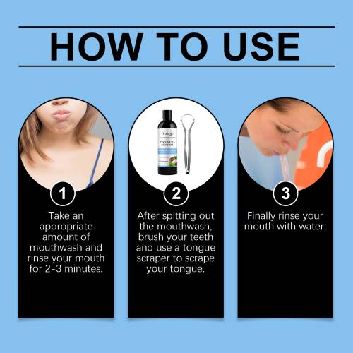 Kokos mynte oil pulling mundskyl