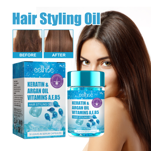 Keratin og argan hårserum, let