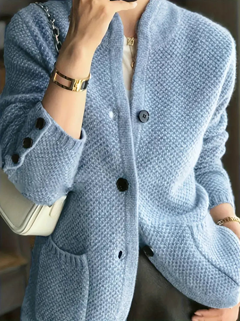 Claire | Elegant Cardigan med kasjmirmix