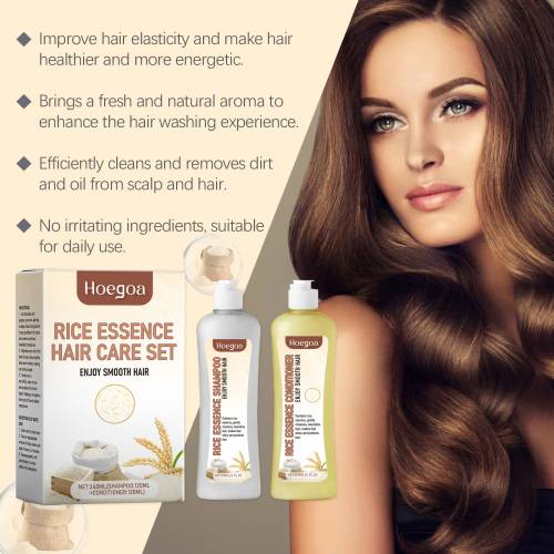 Ris keratin shampoo og balsam sæt