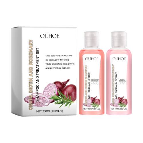 Løg, biotin og rosmarin shampoo og balsam