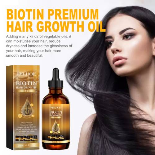 Biotin og rosmarin hårolie