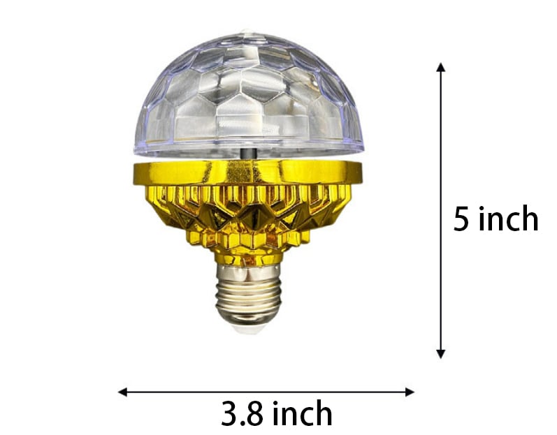 Roterende RGB LED-pære med stroboskopeffekt