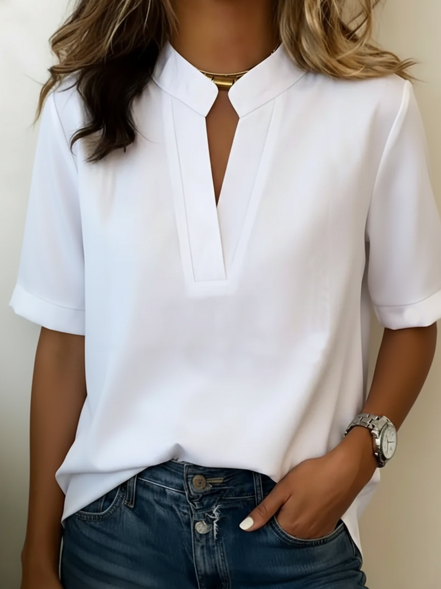 Anni | Elegant V-hals Bluse