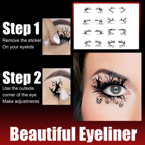 Halloween eyeliner-stickers