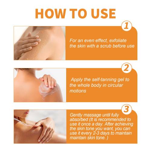 Aftersun bronzing-gel med morgenfrue og gulerod