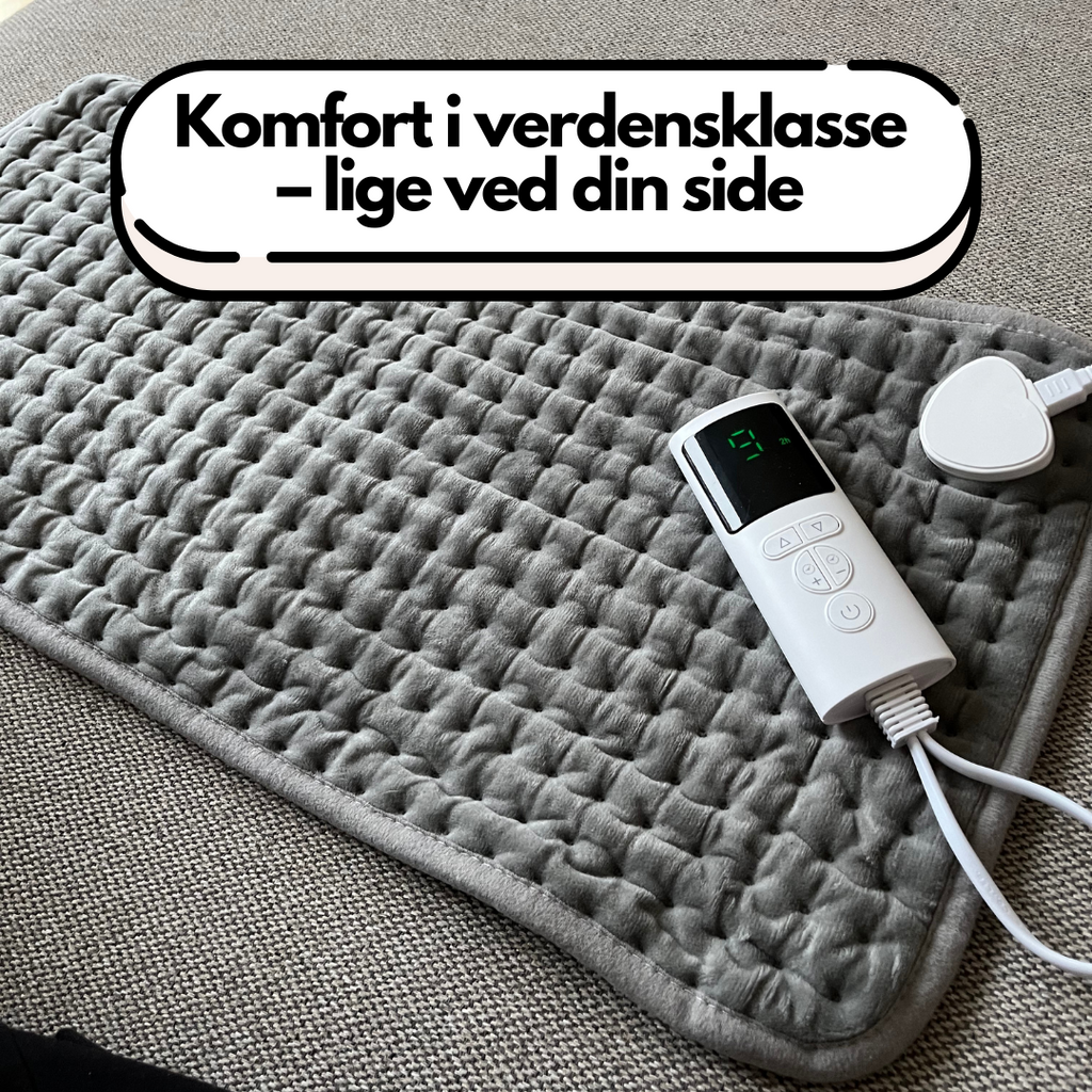 SootheMaster™ Stort Elektrisk Varmetæppe til Ryg-, Nakke- og Skuldersmerter (30x60cm)