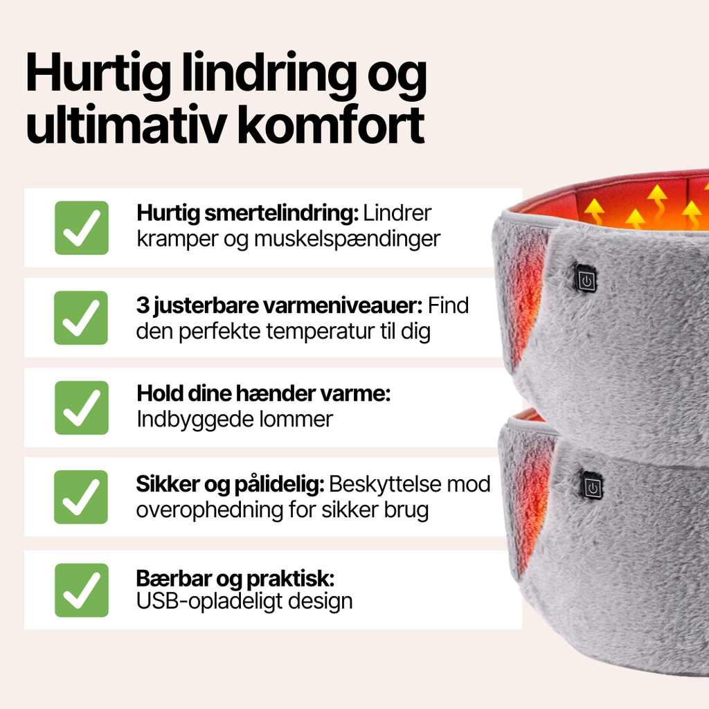 Elektrisk Varmepude til Lænden