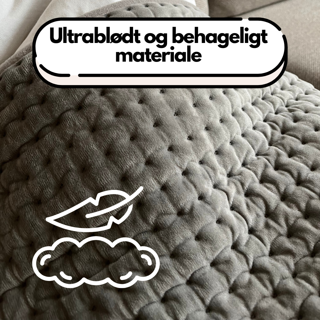 SootheMaster™ Stort Elektrisk Varmetæppe til Ryg-, Nakke- og Skuldersmerter (30x60cm)