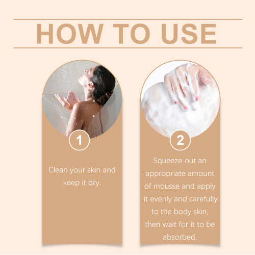 Bronzing bodymousse med hyaluronsyre