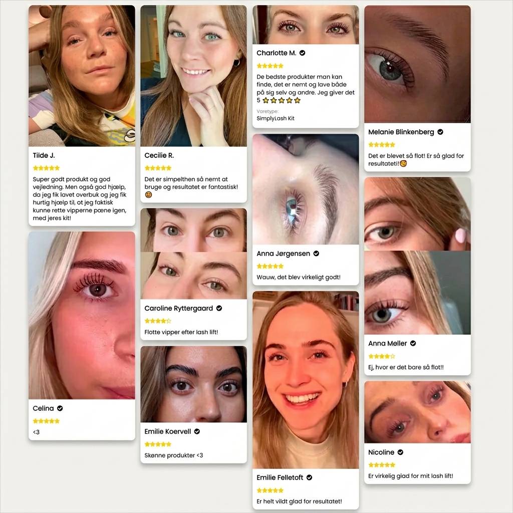 ByMarly Lash Lift Kit – Salon Smukke Løftede Vipper Hjemme