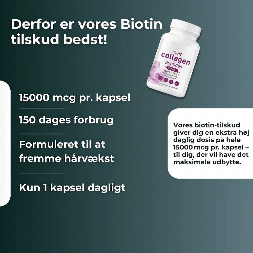Biotin 15.000 µg – 300 kapsler