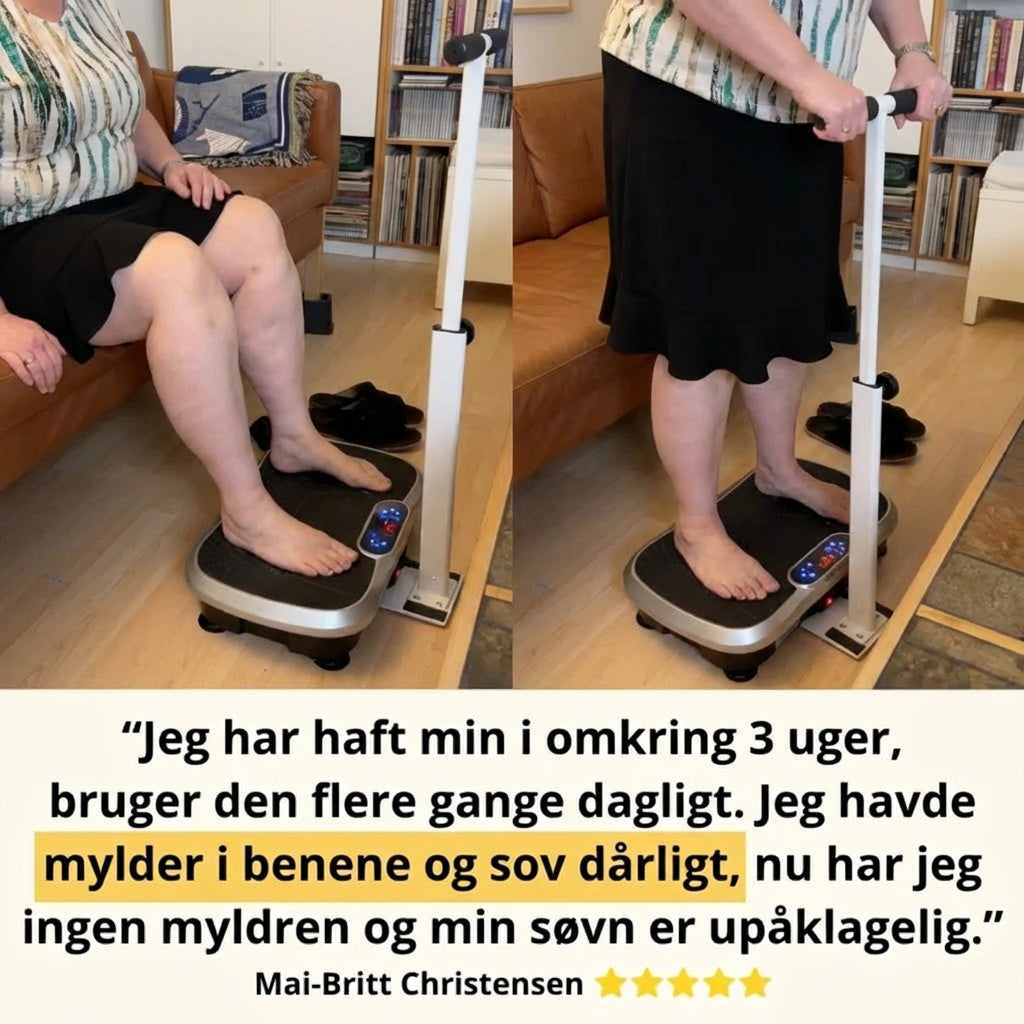 Vibrationstræner Plus - Med støttestang