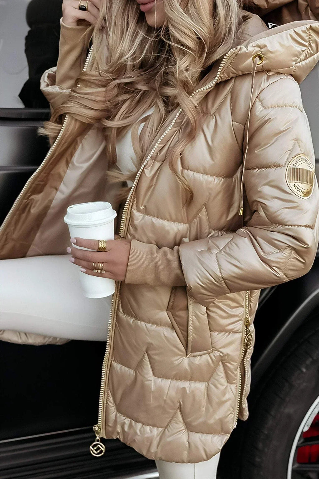 Nora | Elegant vinterfrakke med hætte