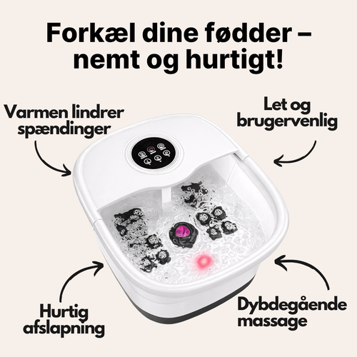 Bubble Spa - Elektrisk Fodmassageapparat med Boblebad