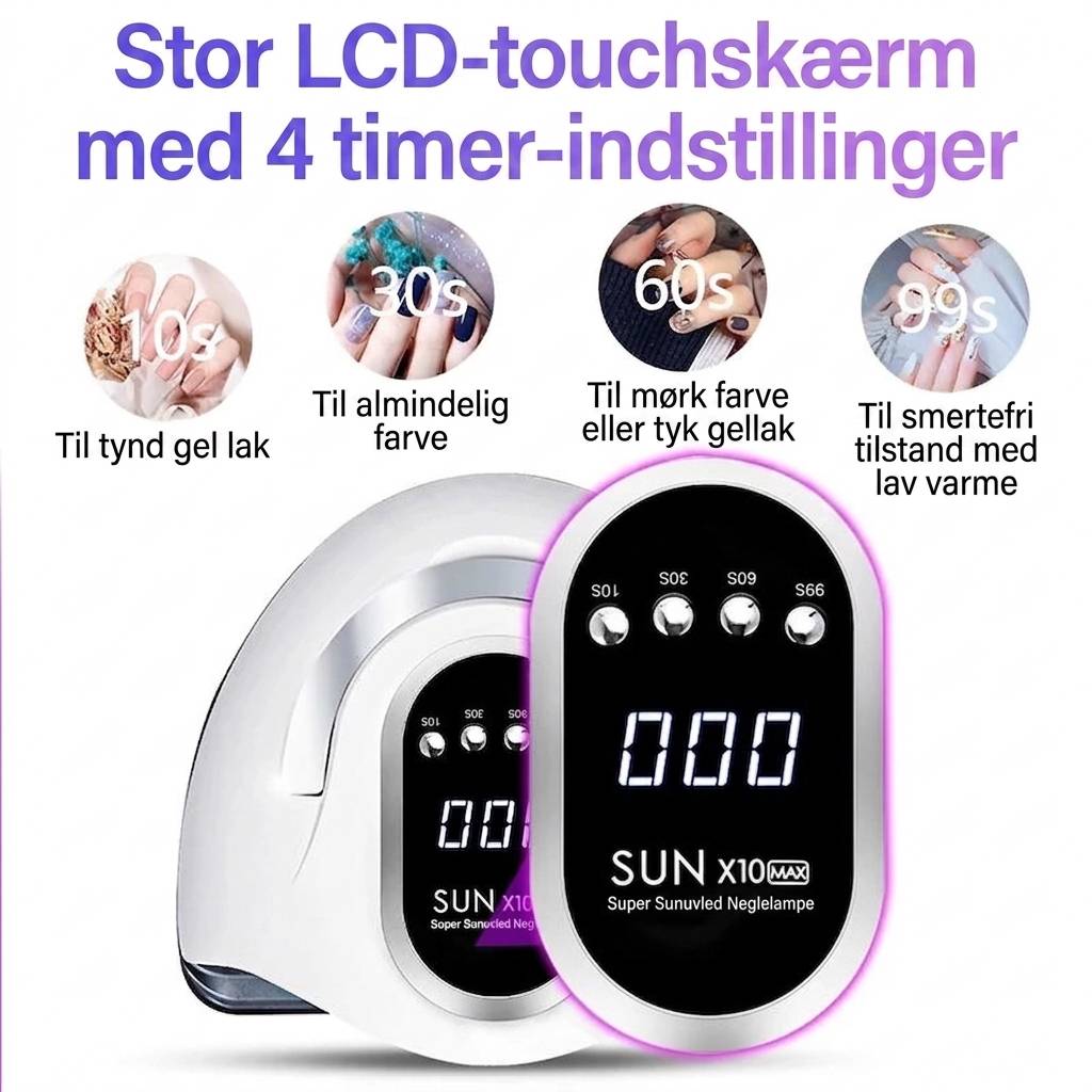 Bymarly Nail Lamp – LED UV Neglelampe til Salonresultater Hjemme