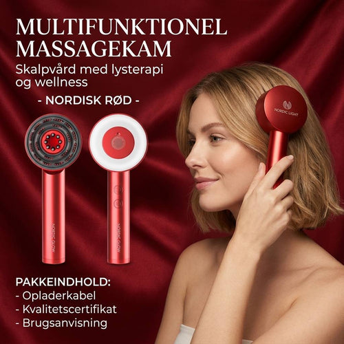 Bymarly Elektrisk Hovedbundsmassager – Shiatsu Massagebørste til Afslapning og Hårpleje