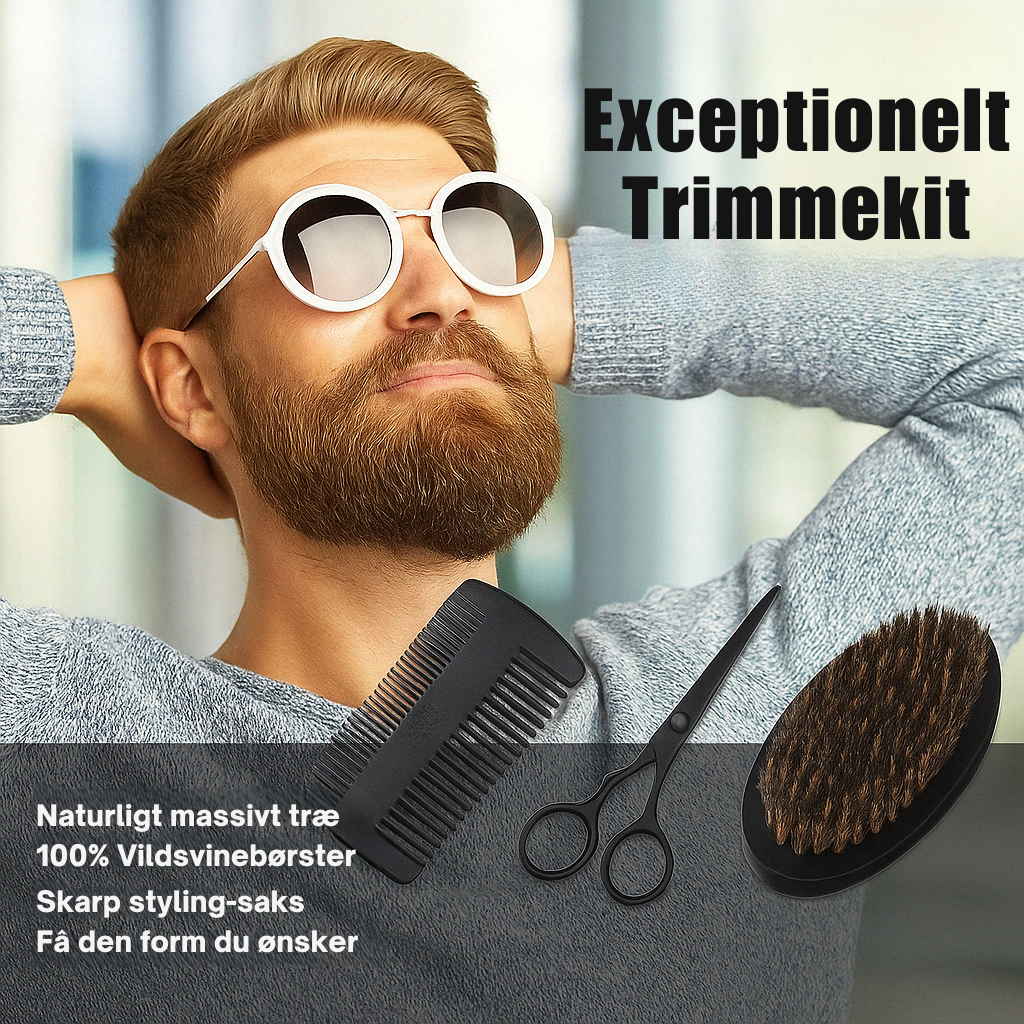 Skægpleje Kit (Perfekt til manden) - Komplet Skægplejekit