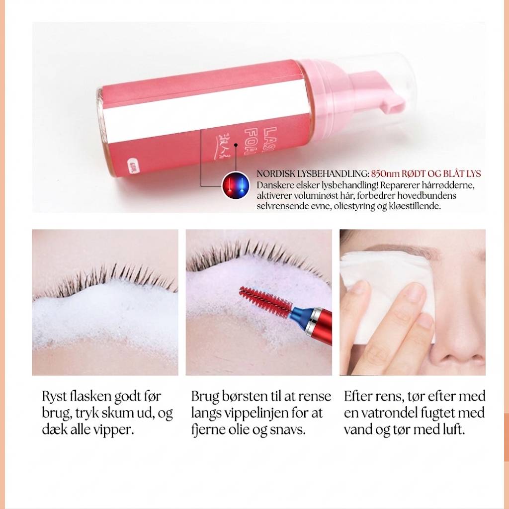 Bymarly Vippeshampoo – Skånsom Skumrens til Vippeextensions og Naturlige Vipper