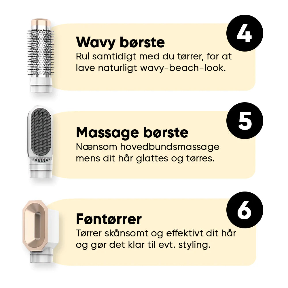 AirStyler Max Hårtørrer + PureNordic Brusehoved (PAKKETILBUD)
