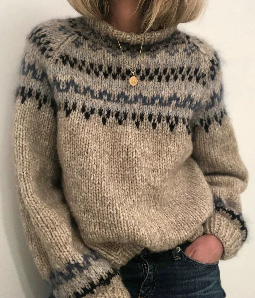 Francien | Varm sweater med rund hals