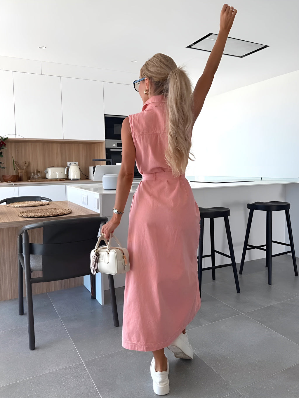 LOUISA DENIM KJOLE | Tidløs elegance i denim