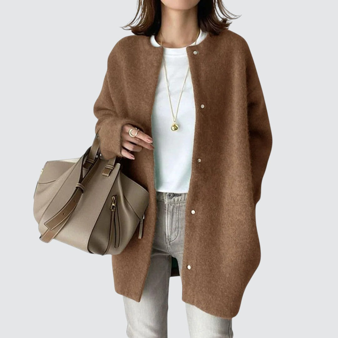 Signe | Elegant brun cardigan