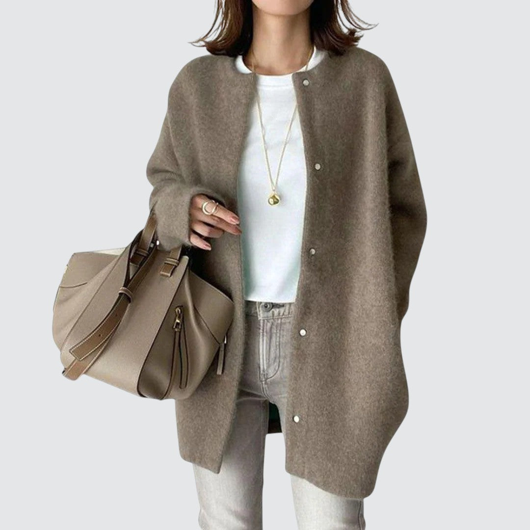 Signe | Elegant brun cardigan