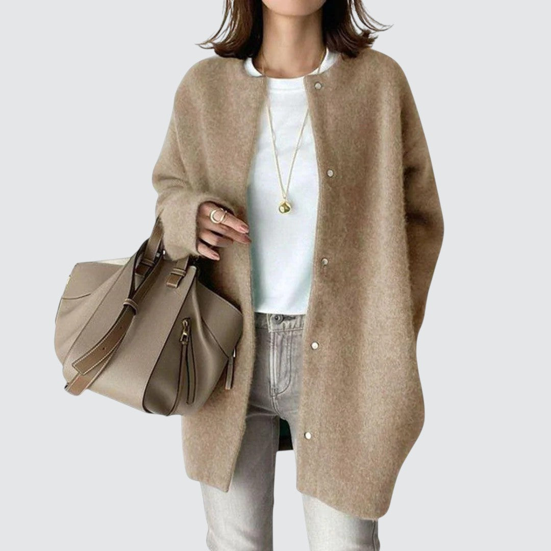Signe | Elegant brun cardigan
