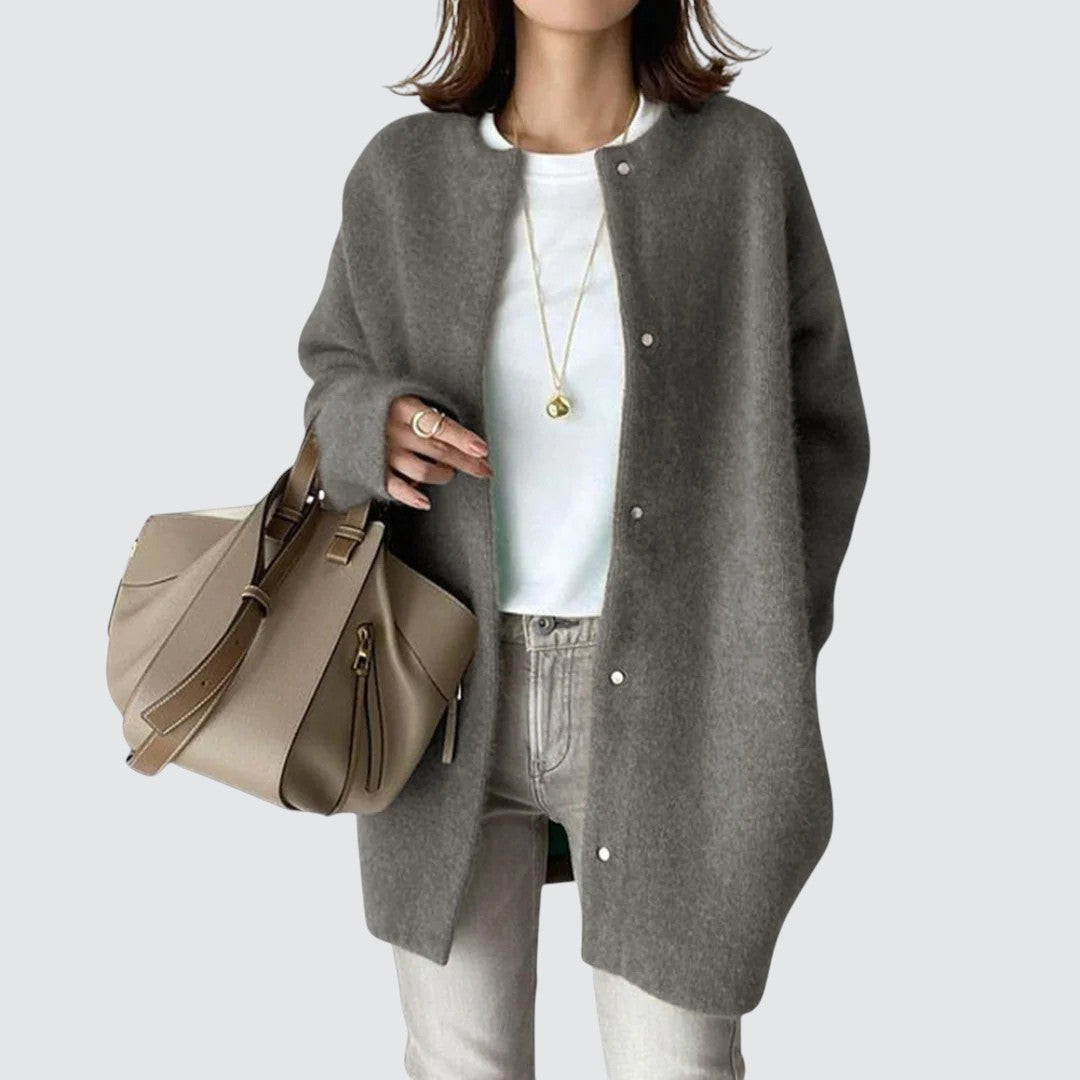 Signe | Elegant brun cardigan