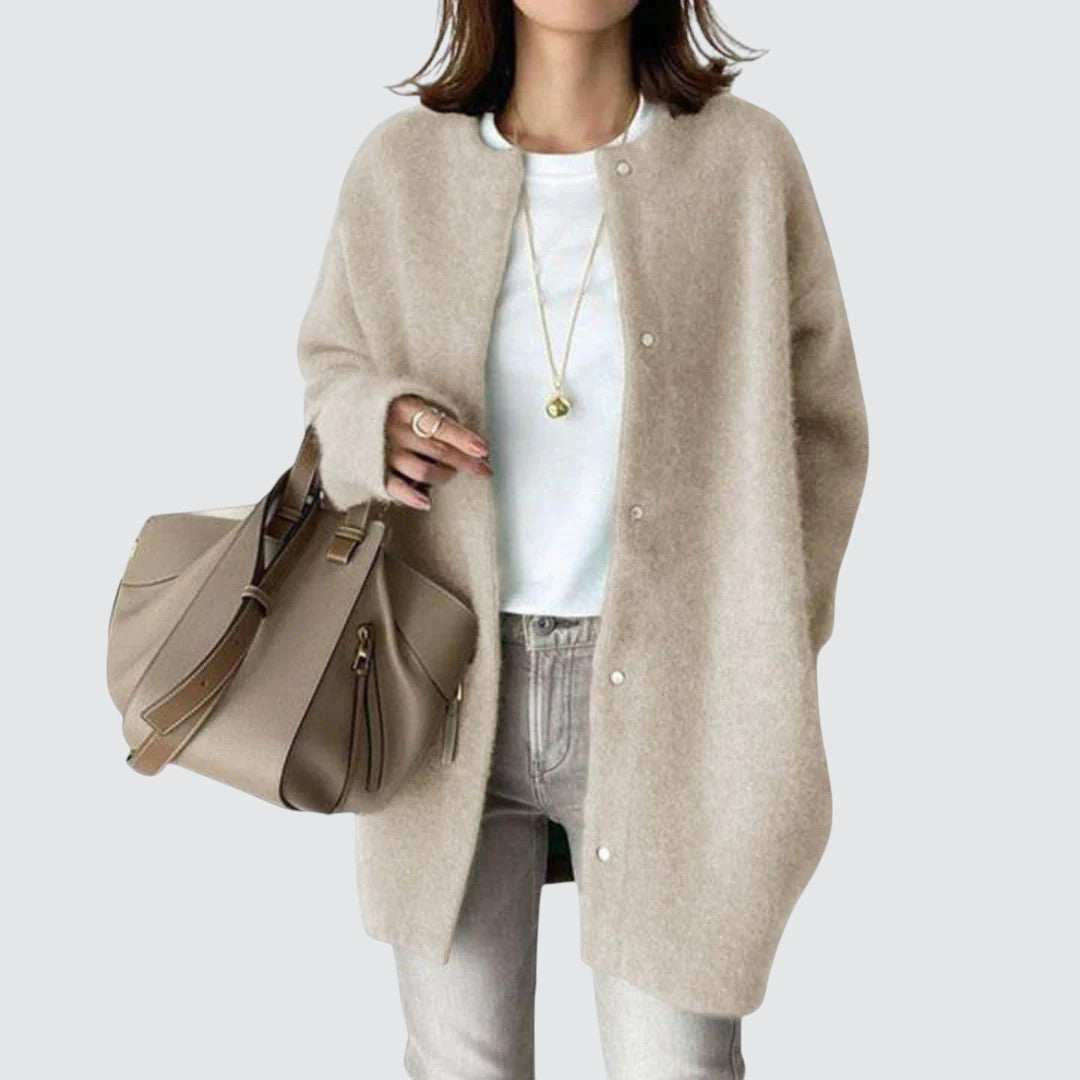 Signe | Elegant brun cardigan
