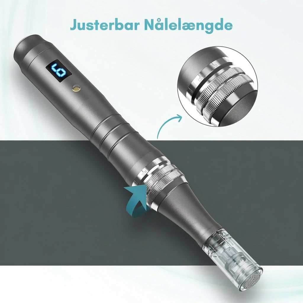 Professionel Microneedling Pen – Glattere Hud & Færre Rynker Hjemmefra