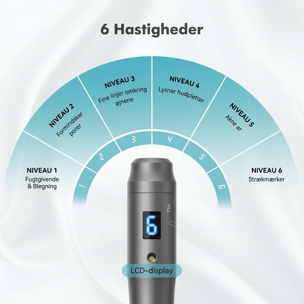 Professionel Microneedling Pen – Glattere Hud & Færre Rynker Hjemmefra