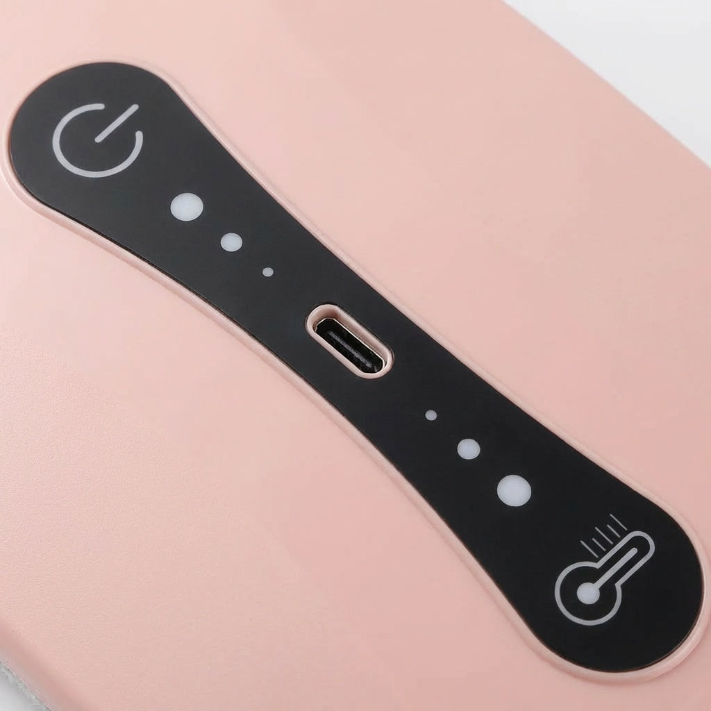 Menstruationsvarmepude  – Varme op til 65°C & Vibrationsmassage mod Kramper