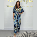 Solveig | Stilfuld Tropisk Print Jumpsuit