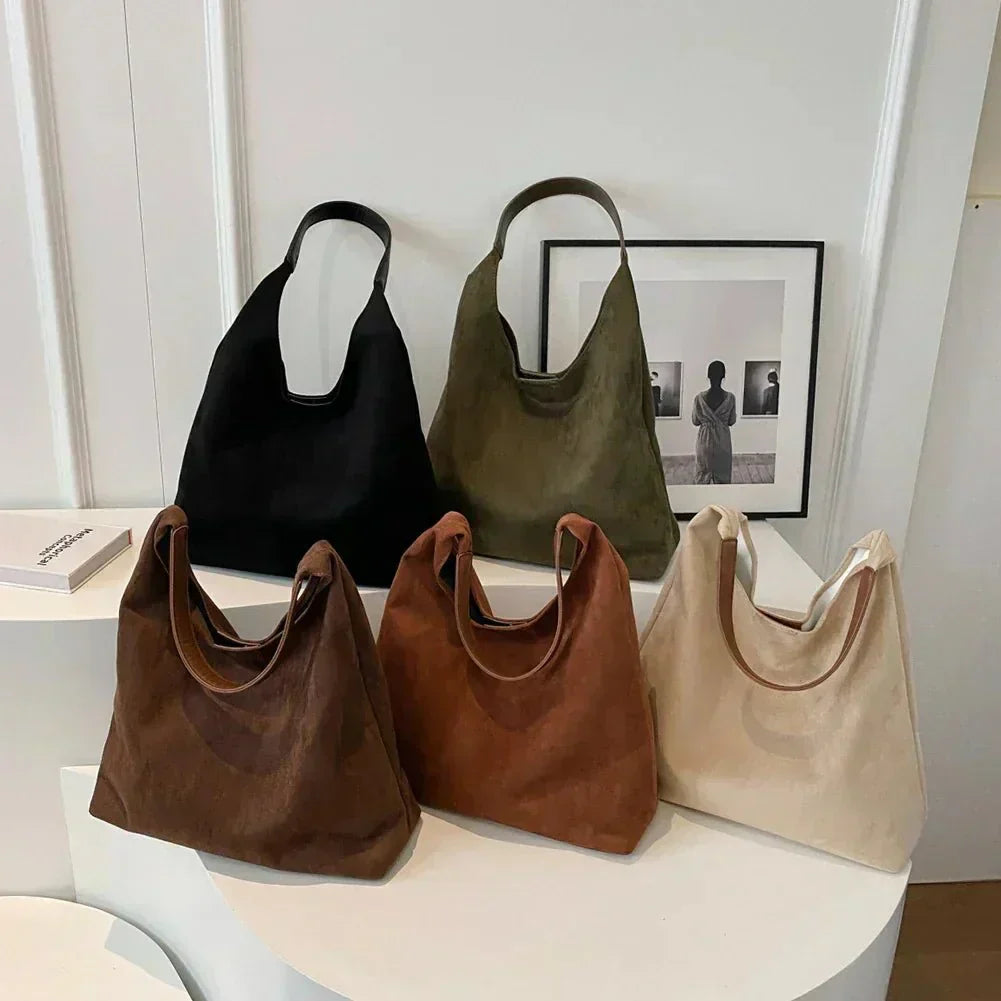 Alette | Stilfuld Ruskind Tote Taske