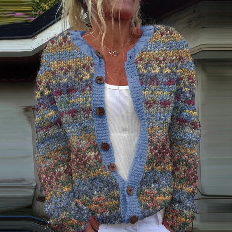 Lotte – Let cardigan med legende print
